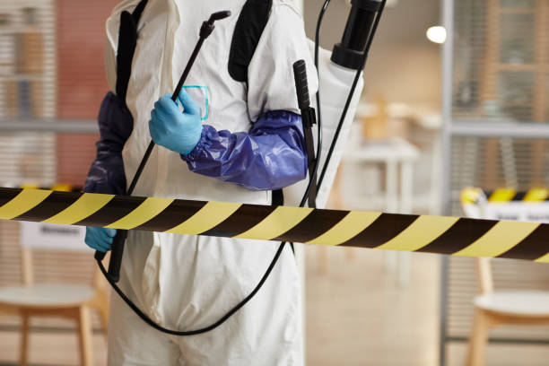 Professional Blood Cleanup technician working in Buzzards Bay, MA